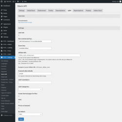 Page screenshot: PVS &ndash; Settings &rarr; Stock API &rarr; 123rf