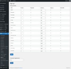 Page screenshot: PVS &ndash; Settings &rarr; Sign up