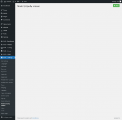 Page screenshot: PVS &ndash; Settings &rarr; Model property release