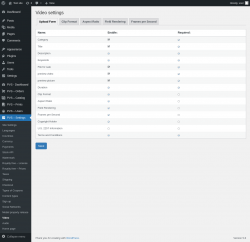 Page screenshot: PVS &ndash; Settings &rarr; Video