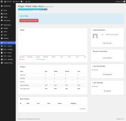 Page screenshot: PVS - Dashboard