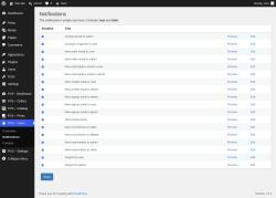 Page screenshot: PVS &ndash; Users &rarr; Notifications