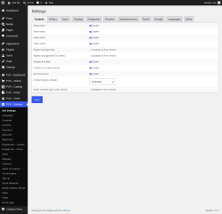 Page screenshot: PVS &ndash; Settings