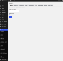 Page screenshot: PVS &ndash; Settings &rarr; Stock API