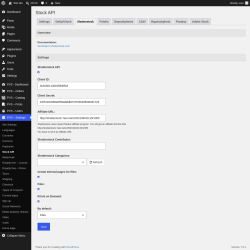 Page screenshot: PVS &ndash; Settings &rarr; Stock API &rarr; Shutterstock