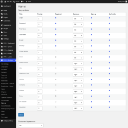 Page screenshot: PVS &ndash; Settings &rarr; Sign up