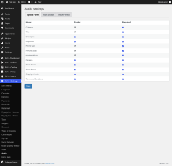 Page screenshot: PVS &ndash; Settings &rarr; Audio