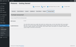 Page screenshot: Photonic → Getting Started → Technical Stuff