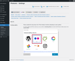 Page screenshot: Photonic →   Flickr