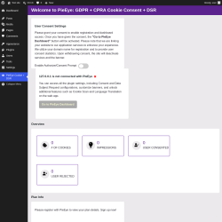Page screenshot: PieEye Cookie + DSR
