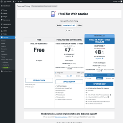Page screenshot: Settings → Upgrade  ➤
