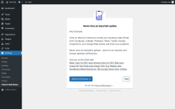 Page screenshot: Pixel for Web Stories Settings ‹ Test site — WordPress