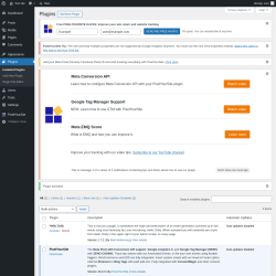 Page screenshot: Plugins ‹ Test site — WordPress