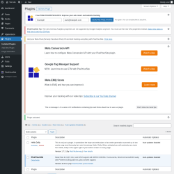 Page screenshot: Plugins ‹ Test site — WordPress