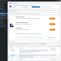 Page screenshot: Plugins ‹ Test site — WordPress