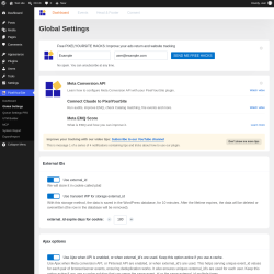 Page screenshot: PixelYourSite &rarr; Global Settings