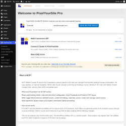 Page screenshot: PixelYourSite &rarr; MCP