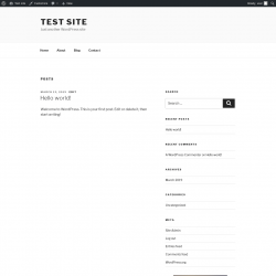 Page screenshot: Test site &ndash; Just another WordPress site