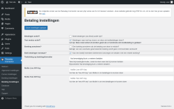 Page screenshot: Planaday Connector → Betaling Instellingen