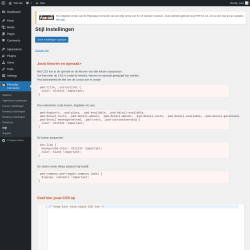 Page screenshot: Planaday Connector → Stijl