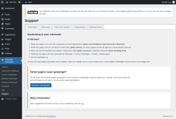 Page screenshot: Planaday Connector → Support