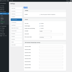 Page screenshot: PS Gateway &rarr; Settings &rarr; Armeconombank
