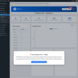 Page screenshot: PlinkLy CTA