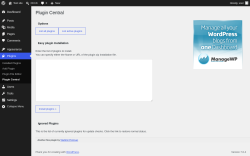 Page screenshot: Plugins  &rarr; Plugin Central