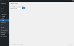 Page screenshot: Tools → Plugin Check