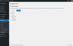Page screenshot: Tools → Plugin Check