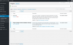 Page screenshot: Plugins &lsaquo; Test site &mdash; WordPress