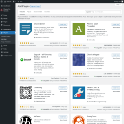 Page screenshot: Plugins  &rarr; Bookmarks