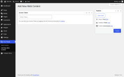 Page screenshot: PLX Portal &rarr; Add New Web Content