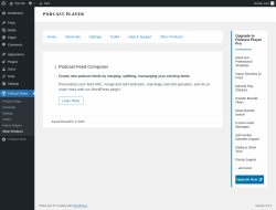 Page screenshot: Podcast Player → Other Products