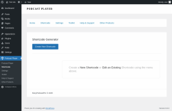 Page screenshot: Podcast Player → Shortcode