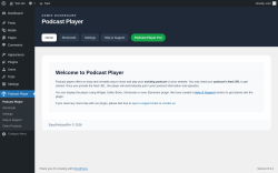 Page screenshot: Podcast Player