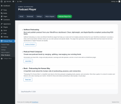 Page screenshot: Podcast Player &rarr; Other Products