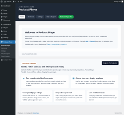 Page screenshot: Podcast Player