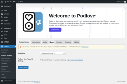 Page screenshot: Podlove → Podcast Settings → Player