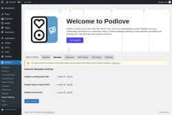 Page screenshot: Podlove → Expert Settings → Metadata