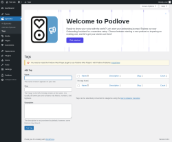 Page screenshot: Episodes → Tags