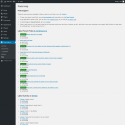 Page screenshot: Pods Admin → Help