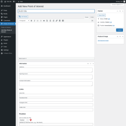 Page screenshot: Points of Interest &rarr; Add New Point of Interest