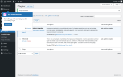 Page screenshot: Plugins &lsaquo; Test site &mdash; WordPress