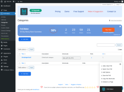 Page screenshot: Poll Maker &rarr; Categories