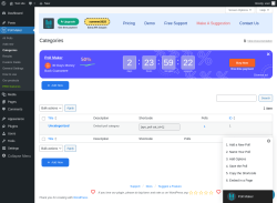 Page screenshot: Poll Maker → Categories