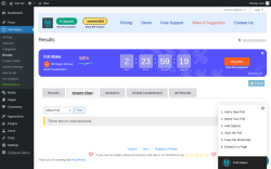 Page screenshot: Poll Maker → Results 0 → Answer Chart