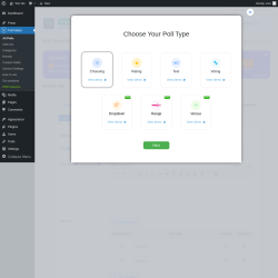 Page screenshot: Poll Maker → Add new → 
                                    Styles                                