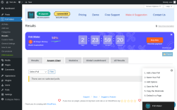 Page screenshot: Poll Maker → Results 0 → Answer Chart