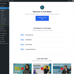 Page screenshot: Poll Maker → Dashboard
